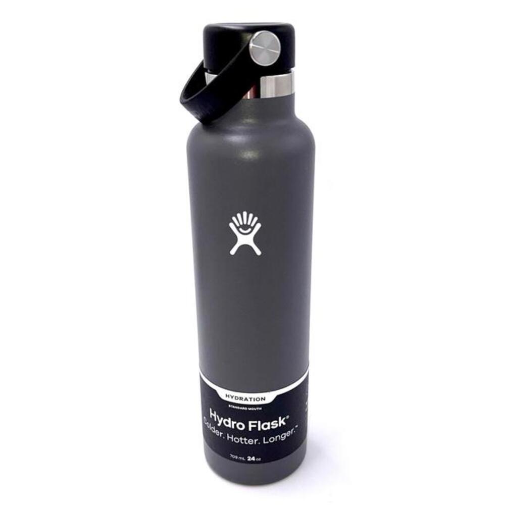 Hydroflask 24 oz Standard Mouth Stone Charcoal Gray Great Color BRAND NEW